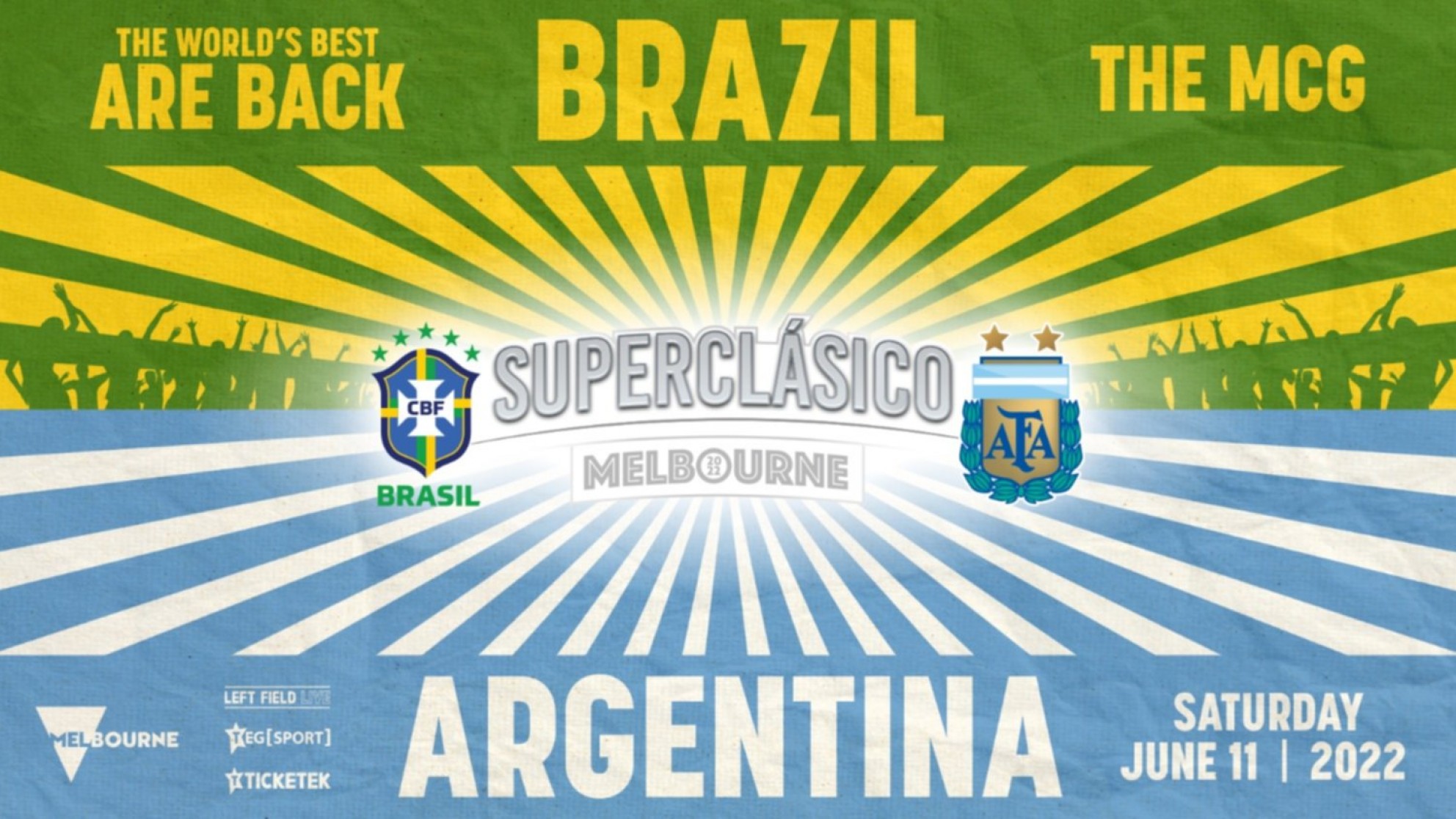 En Australia promocionan el duelo Argentina vs Brasil para junio y AFA lo confirmó pero FIFA aún no